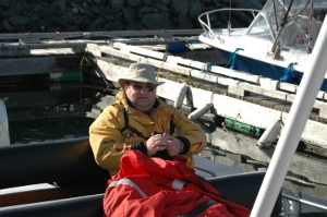 Photo: Sitting in a boat